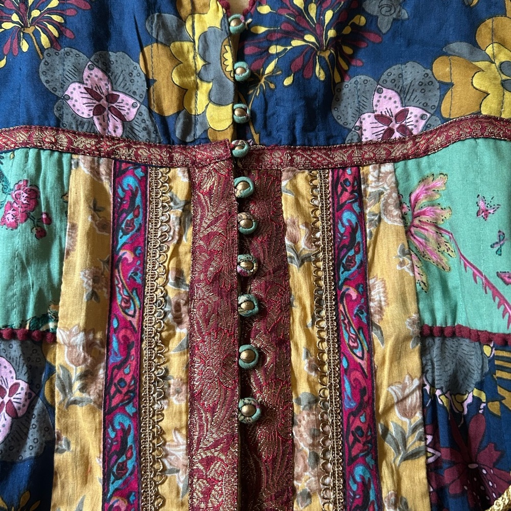 VINTAGE J PETERMAN BATIK DRESS , COTTON BATIK DRESS - Picture 7 of 15